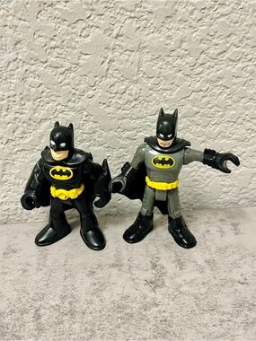 Batman 2-Pack Action Figures in Black, Gray & Yellow